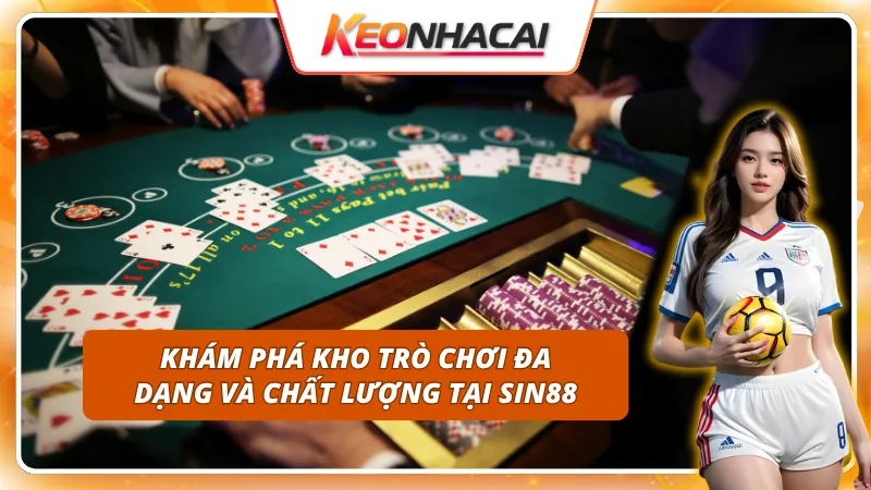 Khám phá kho trò chơi đa dạng tại SIN88